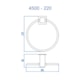 Porta Toalha Argola 4500 Bella 220 Champanhe Fani - 94e98a68-c574-4991-b1e6-2ed508f24e1a