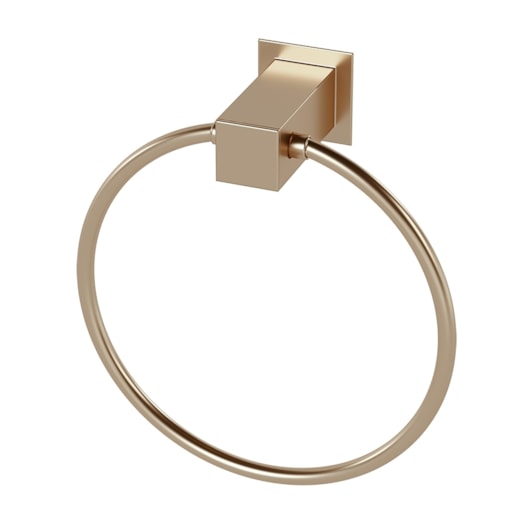 Porta Toalha Argola 4500 Bella 220 Champanhe Fani - Imagem principal - 4351c703-9775-4411-a4ec-34ae0eae4935