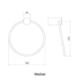 Porta Toalha Argola Atria Preto Matte Meber - dca1f289-bb68-45cb-b6d9-50eb8352cfc2