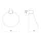 Porta Toalha Argola Block 38 Preto Matte Meber - 0c993a0b-4d99-481f-af89-c4061ca940dc