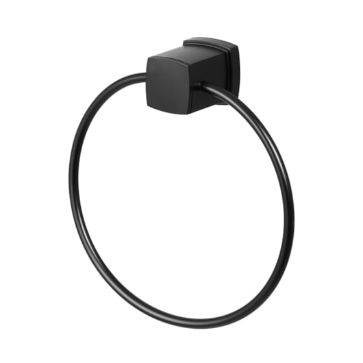 Porta Toalha Argola Block 38 Preto Matte Meber - Imagem principal - d1ad17c5-ec81-48b6-bfda-cd20dd978b30