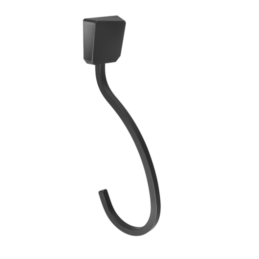 Porta Toalha Argola Origami Preto Matte Meber - Imagem principal - 5b589b74-b055-4f11-ba21-415a43a06d2c