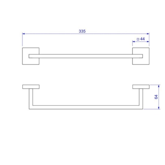 Porta Toalha Barra Clean 30cm 2040 Cromado Deca - Imagem principal - fe9681b1-6d73-4a4b-916f-c10a97cd8914