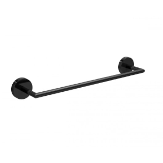 Porta Toalha Barra Disco Black Noir Deca 30cm - Imagem principal - 4af19b50-bb4f-4b27-9842-fff93e7d7c33