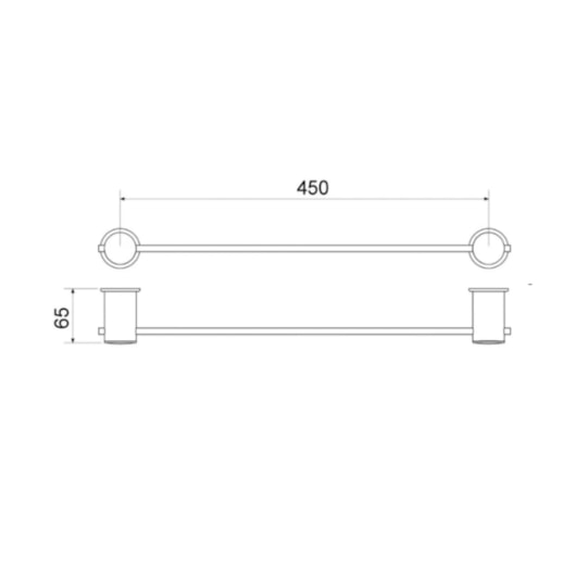 Porta Toalha Barra Domus 507 Cromada Meber - Imagem principal - 6b5bcf58-4d1d-46e2-a853-10d42aed58a5