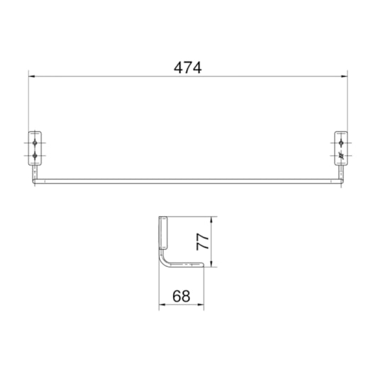 Porta Toalha Barra Idea Cromado Docol - Imagem principal - 1dee73e0-c63a-41eb-ae9f-37898f03876f