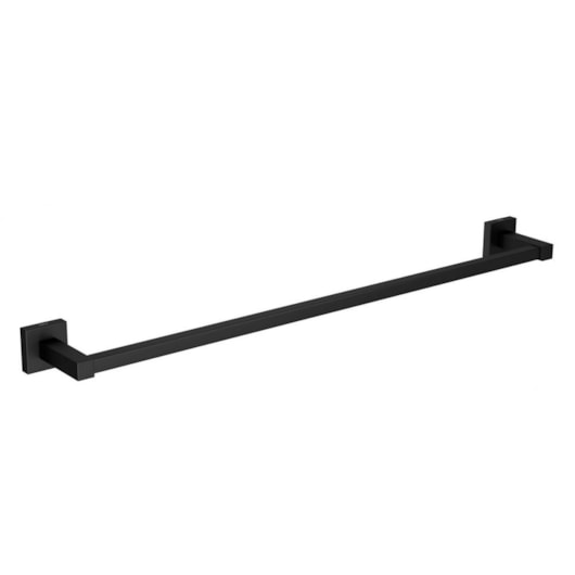 Porta Toalha Barra Quadratta Black Matte 2040 Deca 60cm - Imagem principal - a73633d2-5a35-4824-b372-b56392f9d2b5