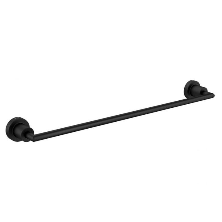 Porta Toalha Barra Slim Black Matte Deca