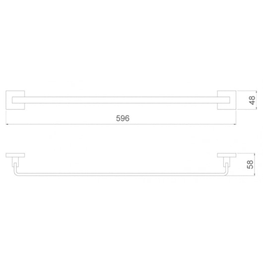Porta Toalha Barra Vogue 2040 C98 Cromada Lorenzetti - Imagem principal - 017223c5-147a-4a97-b3f6-4e6a5d7349a9