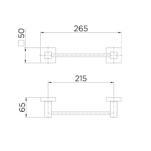 Porta Toalha De Rosto Square 21cm Cromada Docol - Imagem principal - 047a2388-a470-4e64-9ced-650ad9337424