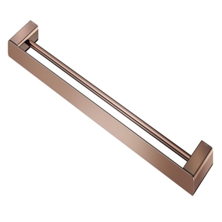 Porta Toalha Duplo 67,6cm Flat Cobre Polido Docol