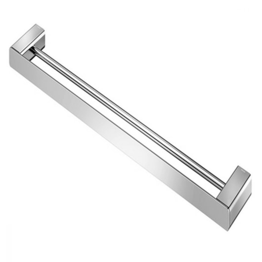 Porta Toalha Duplo 67,6cm Flat Docol Cromado - Imagem principal - 60eea9e4-f617-4a6e-b1a9-54994b5bc81d