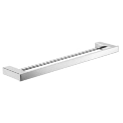 Porta Toalha Duplo Cromado Lexxa 60cm