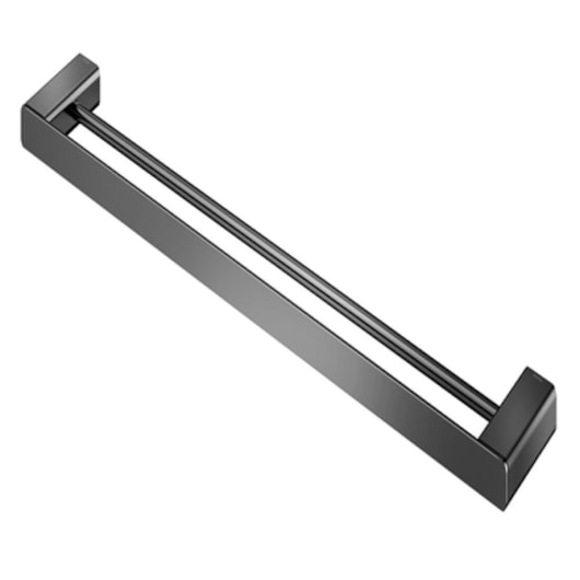 Porta Toalha Duplo Flat Grafite Polido Docol - Imagem principal - 2f1cf494-ad23-4cda-b6bc-aef10e8f42ee