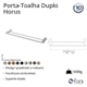 Porta Toalha Duplo Horus 450 Cromada Fani Metais - 78ecf3ae-56ae-465c-a170-fd176c0a87fc