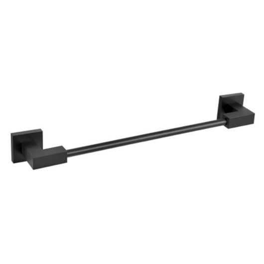 Porta Toalha Linear Medio Quadra Preto Matte Meber - Imagem principal - 37f42072-b9e3-4c65-96d7-0f5f6e450cf1