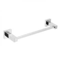 Porta Toalha Linear Simples Athena Cromado Meber 32cm 