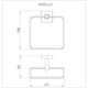Porta Toalha Quadrado Cromado Liz  Fani  - 36bcaa0d-5d37-4324-b983-35cb74391ef5