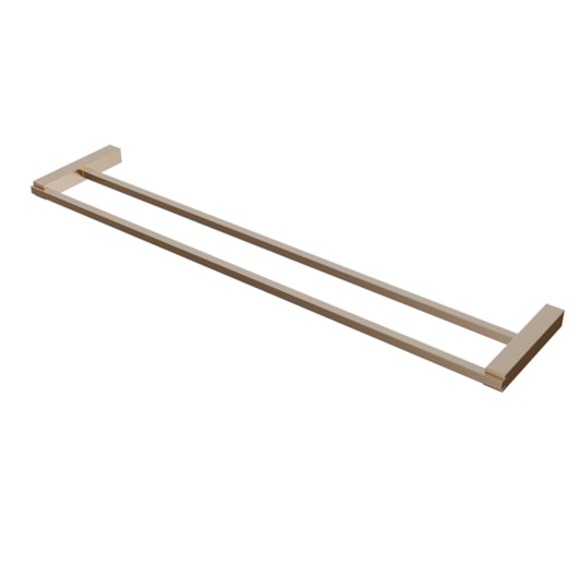 Porta Toalha Quartzo 140 Reto Duplo Longo 4900 619mm Champagne Fani - Imagem principal - abc91b5e-f59e-49bb-b2ad-22fc23f361bd