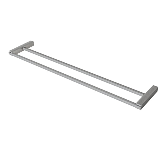 Porta Toalha Quartzo 140 Reto Duplo Longo 4900 619mm Grafite Escovado Fani - Imagem principal - f58e8519-4121-4153-8837-82945a86721b