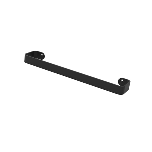 Porta Toalha Reto Curto 4410 300mm Soft 195 Preto Fosco Fani - Imagem principal - 588639bd-8388-4ee4-a308-57b0fbbd28e5