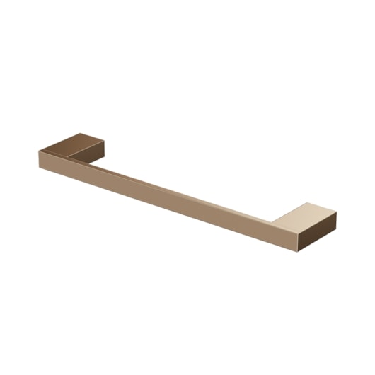 Porta Toalha Reto Curto Horus 335mm Champagne Fani - Imagem principal - 751a8585-6085-4914-9fd3-d7616b16ad31
