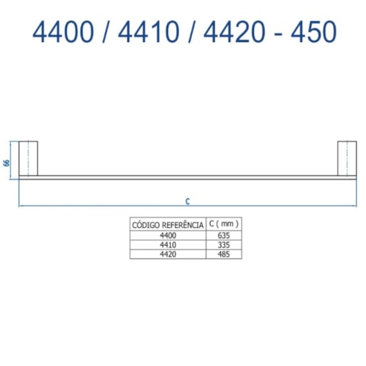 Porta Toalha Reto Curto Horus 450 4410 D'oro Vecchio Fani - Imagem principal - 8ca96a44-d8cf-4b81-aefe-3ffe6a2a7f8f