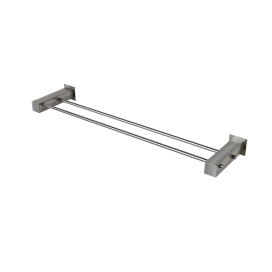 Porta Toalha Reto Duplo Longo 4900 530mm Bella 220  Grafite Escovado Fani - Imagem principal - 69b179ab-be88-4213-832c-4ed09a69d50e