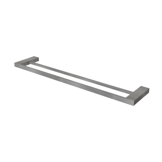 Porta Toalha Reto Duplo Longo 635mm Horus 450 Grafite Escovado Fani - Imagem principal - 665a86dc-583f-4bf7-936e-ac1e75545ba2