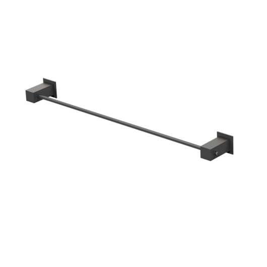 Porta Toalha Reto Longo Bella 220 4400 530mm Preto Fosco Fani - Imagem principal - 830563d7-18dc-4ed7-8663-a5671ec1c76a