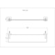 Porta Toalha Reto Longo Cromado Liz Fani  - 9901d831-6575-4a3a-b540-ecef7c75cebf