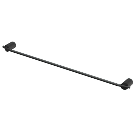 Porta Toalha Reto Lunna 185 Longo  4400 600mm Preto Fosco Fani - Imagem principal - 0748a917-84de-4173-ad06-1430f9d3cc63