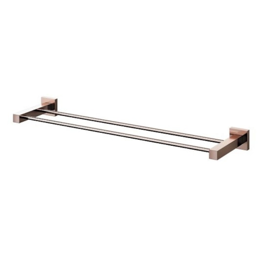 Porta Toalha Square Duplo Cobre Polido Docol - Imagem principal - 38dd009a-8699-4c34-a557-2a6e5e88ceb6