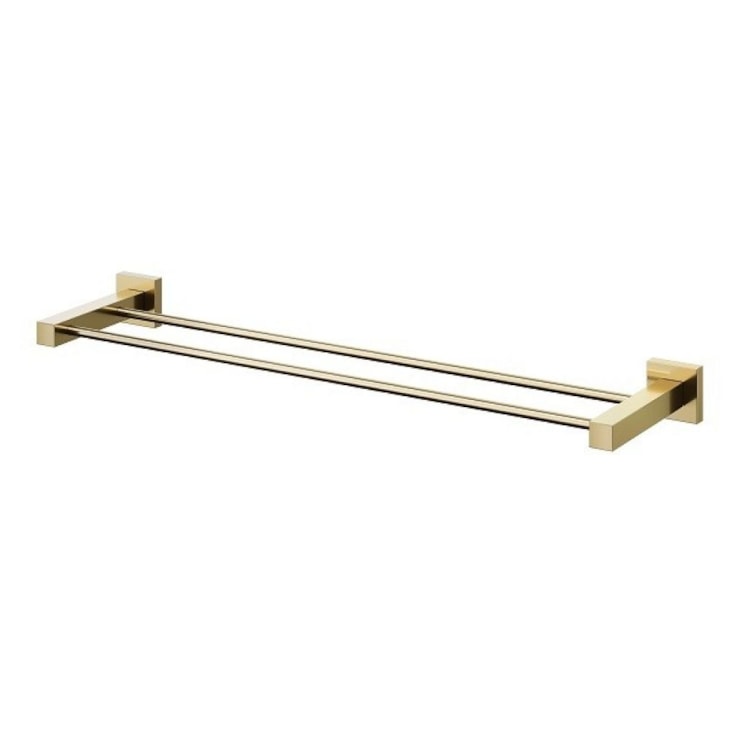 Porta Toalha Square Duplo Ouro Polido Docol