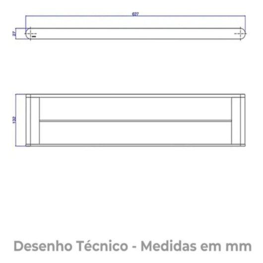Porta Toalha Versa 60cm com Barra Dupla Black Noir - Imagem principal - 3b582355-7d15-4346-95b0-6e5e94039b7b