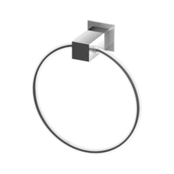 Porta-Toalhas Argola Metal Cromado Bella 220 Fani Metais
