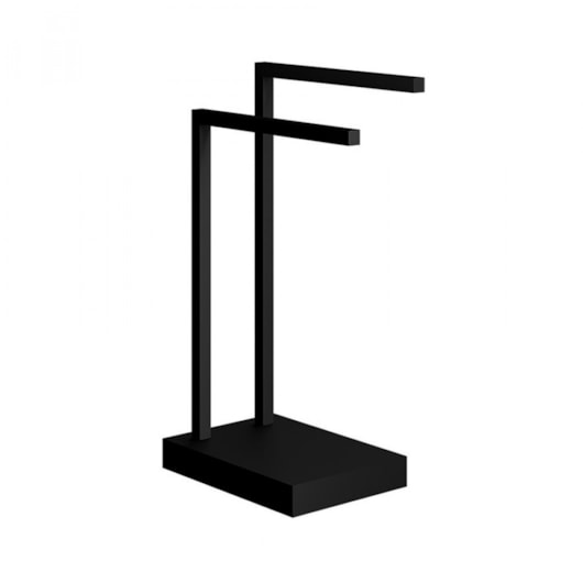 Porta-Toalhas De Bancada Quadrado Horus 450 Preto Fosco Fani - Imagem principal - 281aa8b2-ef65-4430-895e-7ae9a39ba58e
