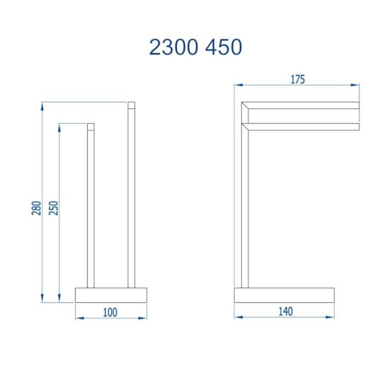 Porta-Toalhas De Bancada Quadrado Horus Champanhe Fani - Imagem principal - 48d258d2-c91a-4c71-9507-31c02a0d06d6