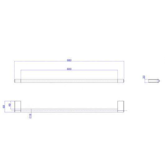 Porta Toalhas De Rosto Deca You Brown Matte Deca - Imagem principal - f842acb8-266c-40c1-90d5-752a572a6bff