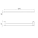 Porta Toalhas Duplo 67,6cm Flat Ônix Docol - 354d407a-76c3-42ca-946e-8b6bb1924692