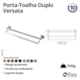 Porta-Toalhas Duplo Longo Versata 120 4900 Cromado Fani Metais - 106bfeb8-7dc0-403b-be75-2f2c7c221385