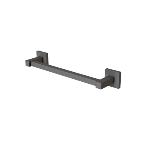 Porta-Toalhas Reto Curto Versata 4410 BK120 Preto Fosco Fani Metais - Imagem principal - 2c586a80-f285-4137-a4a6-839fb27c8113