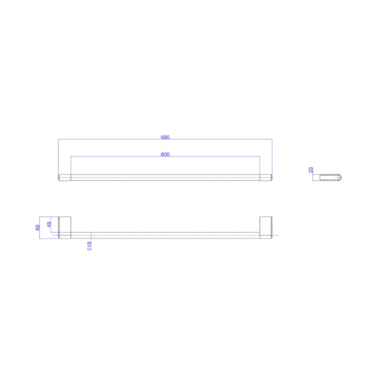 Porta Toalhas You Cromado Deca 60cm - Imagem principal - df8007cc-fe24-431f-a93f-7bd3b08ab78d