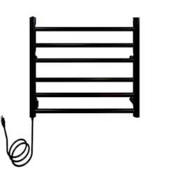 Porta Toalheiro Aquecido Spheric Black Preto Fosco Thermo 220V