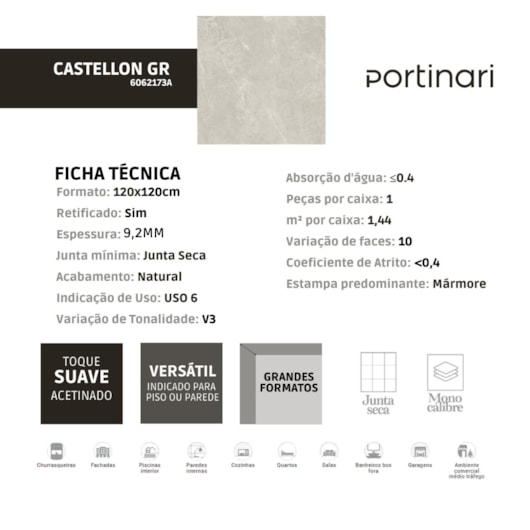 portinari por ret 120x120 castellon gr nat pei 6 a - Imagem principal - 89f99241-176f-4017-b78a-f09466208de5