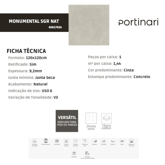 portinari por ret 120x120 monumental soft gray nat pei 4 - Imagem principal - d9d390a9-248b-4d13-8efb-ff975e185c8a