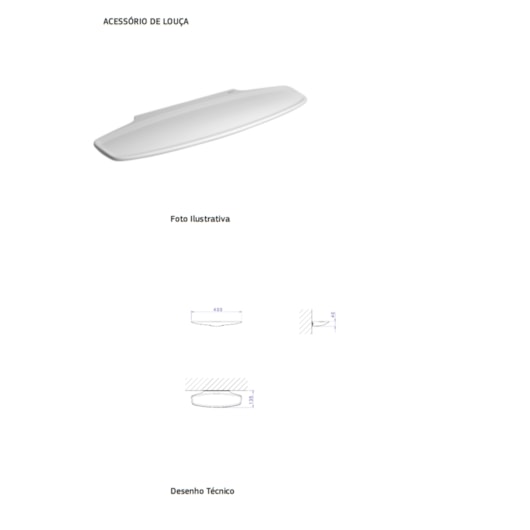 Prateleira Aberta Jader Almeida Branco Deca 40cm - Imagem principal - 9f079ad7-a017-487a-b1d6-0e27810127c4