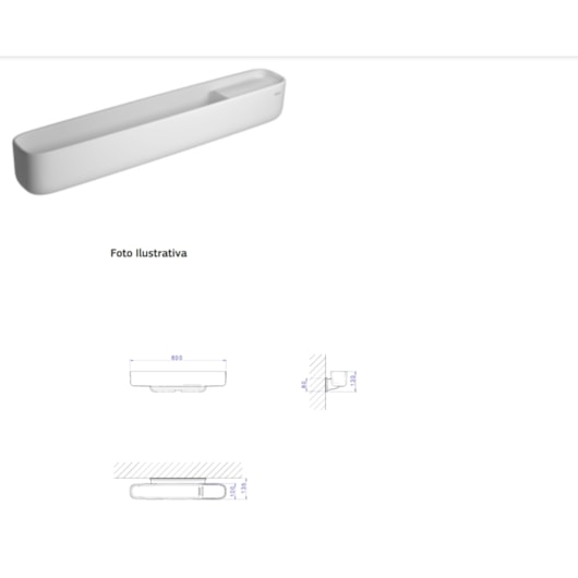 Prateleira Fechada Jader Almeida Branca Deca 60cm - Imagem principal - 5be3b456-e518-481f-b6ef-0c813d8a7ab8
