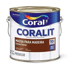 Pré pintura Coralit Massa Para Madeira Branco 5,7kg Coral