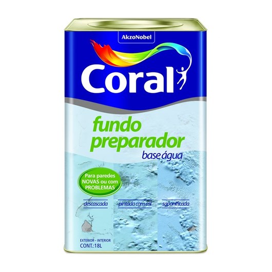 Pré Pintura Fundo Preparador Transparente 18l Coral - Imagem principal - 36fd3b90-d2f6-4ecf-a5be-ec8512e0d38e